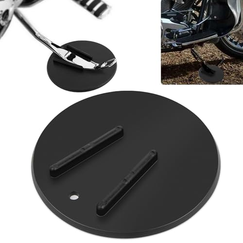 PSLER Motorcycle Kickstand Pad Kick Stand Coaster Puck Parking Stand Support Plate Helps Park Your Bike on Hot Pavement Grass Soft Ground