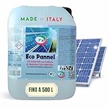 PIP Eco Pannel Detergente Concentrato per Pannelli Fotovoltaici Tanica 5L (Diluizione 1% = 500L), Made in Italy - Pulizia Pannelli Solari Vegetale Ecologica Antistatica, No Raccolta Acqua (5L)