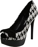 Jessica Simpson Women's para, Black/White Houndstooth, 9 M US