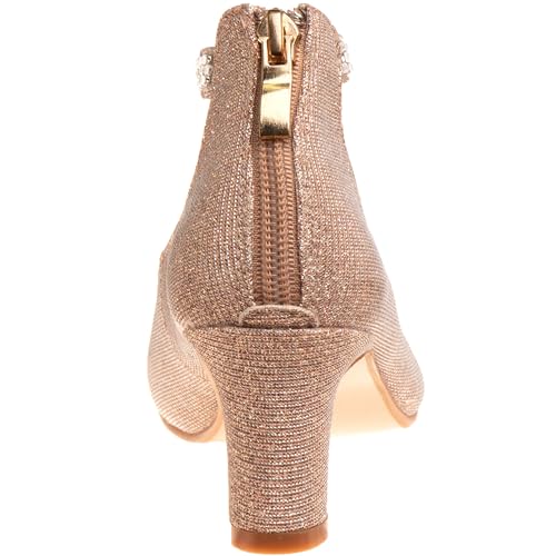 Badgley Mischka Girl's Ankle Strap Dress Pumps (Big Kid)3