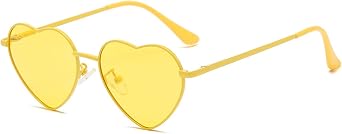 Polarized Heart Sunglasses Women Fashion Lovely Style Metal Frame Heart Shaped Sunglasses for Ladies