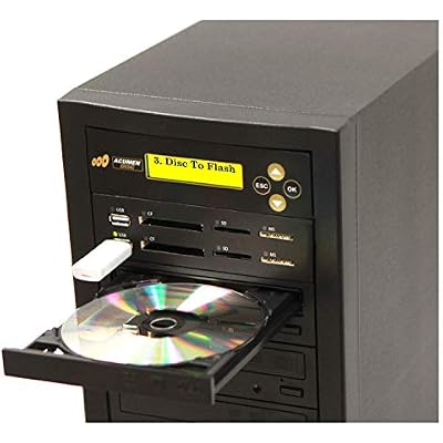 Acumen Disc 1 to 1 Crossover Blu-Ray DVD Disc Duplicator & Bi-Directional Multimedia Flash Memory Copier (CF SD MS USB) / Media Converter - Disc to Disc/Media to Media
