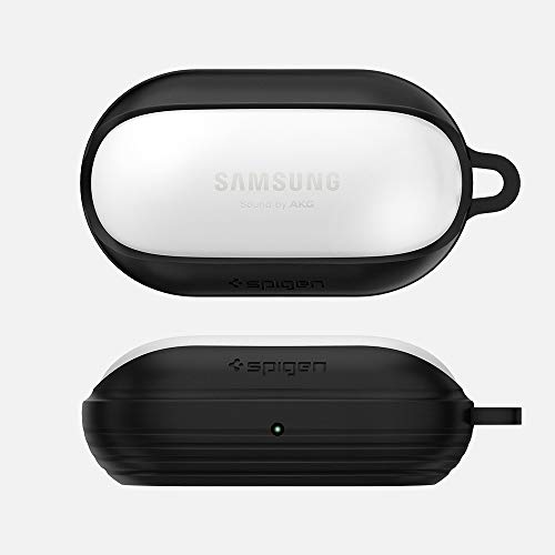 Image of Spigen Liquid Air | Samsung Galaxy Buds+ / Buds Case Cover [Carabiner Included] [Shock-Proof] [Light Compact] TPU - Black
