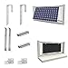 Produktbild Balkonkraftwerkhalterung Geländer Befestigung für 1 Solarmodule und ein Wechselrichter Photovoltaik | Eckig | Set | Neigungswinkel 0° & 25-45° Solarmodul Halterung Für Balkon, Flachdach oder Garten