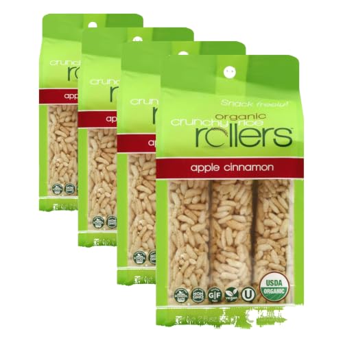 CRUNCHY ROLLERS Organic Apple Cinnamon Rice Rollers 6 Count, 2.6 OZ image 4