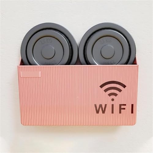 Boîte de rangement routeur wifi en lot de 2 support mural blanc pour décodeur TV - 4