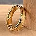 Concept Knight Golden Tungsten Carbide Ring for Men Women 8mm/6mm Sandblasted Inlaid Groove Men's Engagement Wedding Bands Fashionable and Luxurious (6mm gold, 9)