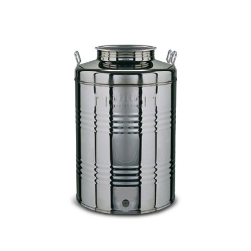 Fusto inox 100Lt contenitore-bidone olio pred x