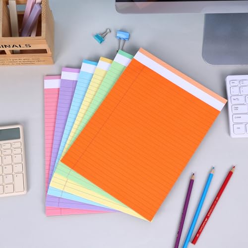 LABUK Pacote com 6 blocos para escrita, 21 x 28 cm, bloco de notas de lista de tarefas, 30 folhas pa
