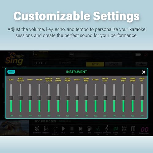 Magic Sing 2025 New All-in-One Magicsing Karaoke ATK1000 Korean + English – Wireless Mic, Free Song Updates, No App Required