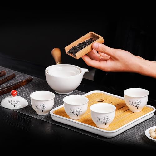 REOWONU Portable Gongfu Tea Set with 360° Rotation