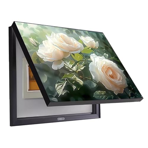 Decorativa Cubre Contador Cuadro Pintura Tapa Caja Fusibles Tapa Abatible Cubre Contadores Luz Cocina(C,60x50cm)
