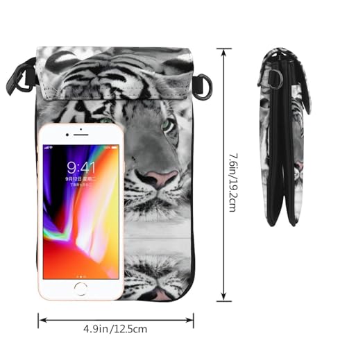 Sac à rabat imprimé léopard tigre microfibre PU pour voyage - 4