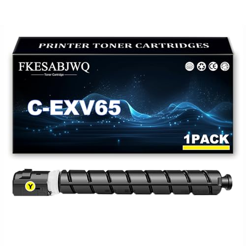 Cartouche toner C-EXV65 jaune compatible pour imprimante Canon ImageRUNNER C3326i