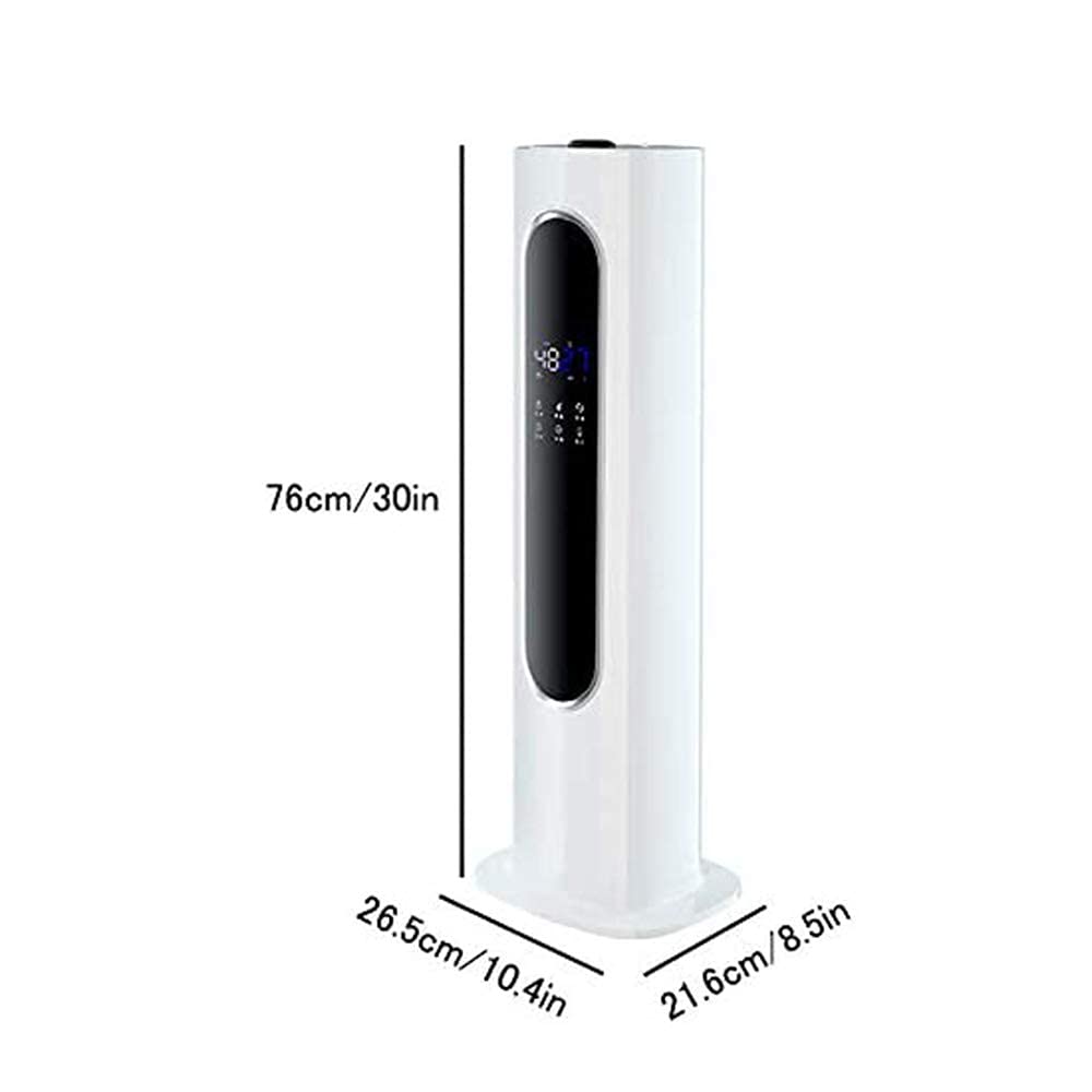 Humidificadores industriales para Dormitorio, de Gran Capacidad, de pie, con luz Nocturna para bebés, silenciosos, Apagado automático, tamaño, fáciles de Usar, Color,Black