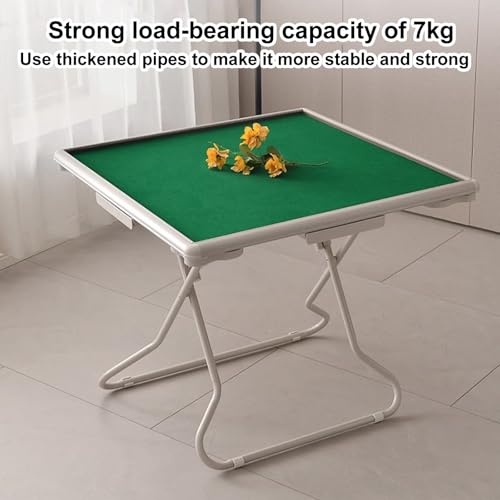 Mesa Mahjong Plegable con Cajones y Porta Vasos miniatura 5