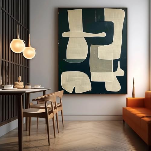 Tableau abstrait sur toile grand format DFZEWKI 50x70 cm