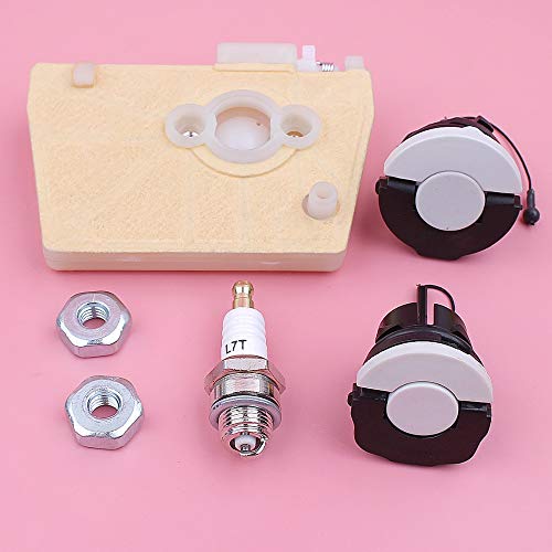 Corolado Spare Parts, Air Filter Fuel Oil Cap Bar Nut Spark Plug Kit for Stihl 038 MS380 MS381 MS 380 381 Chainsaw Spare Replacement Part