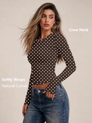 Image of Trendy Queen Womens Long Sleeve T Shirts Fall Fashion Basic Y2K Tops 2026