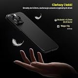 memumi Etui do iPhone 15 PRO (3 camera holes), UltraCienka 0,3 mm i Lekka, Matowe Wykończenie [Antypoślizgowe, Odporne na Zarysowania] Kompatybilne z iPhone 15 PRO(6,1 cala)- Czarny