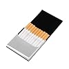 Draagbare sigarettenkoker ultradunne zak met sigarettenkist sigarettenhouder pu leer metalen frame 10 normale maat voor…