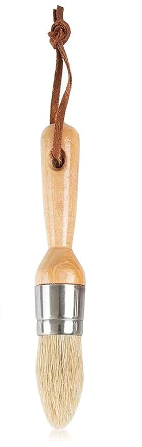 Like it 1 Pieces Chalk and Wax Paint Brushes Bristle Stencil Brushes for Wood Furniture Home Decor, Pointed Chalked Paint Brushes