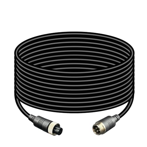 Image of 49ft 4 Pin Camera Cable Video Cable for Reverse Camera Rear View Camera System Truck Trailer Bus Car 1pcs