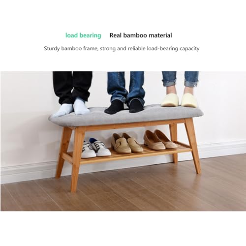 Tabouret multifonctionnel entrée 60 cm : rangez et chaussez-vous - 3