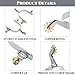 Acshio 2 Pack Horse Spurs, Stainless Steel Stylish Boot Spurs with Gear Copper Rowels, Western Cowboy Equestrian Men Women Spur Horse Riding Accessories for Trail Riding, Horse Tack