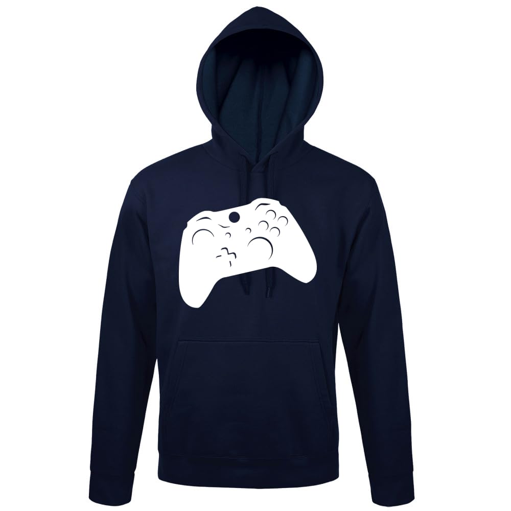 Box One Controller - Sudadera con capucha para hombre, azul marino, XS