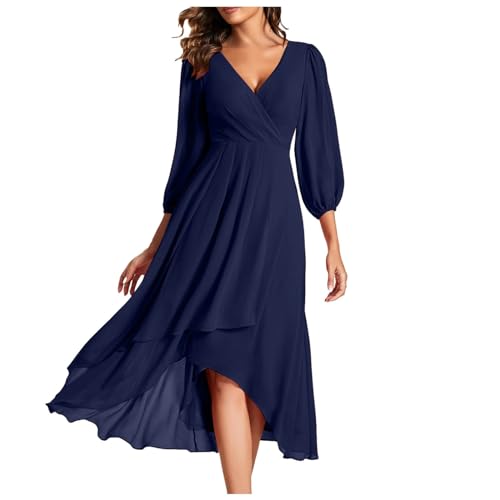 Robe de fête invité de mariage coupe fluide élégante