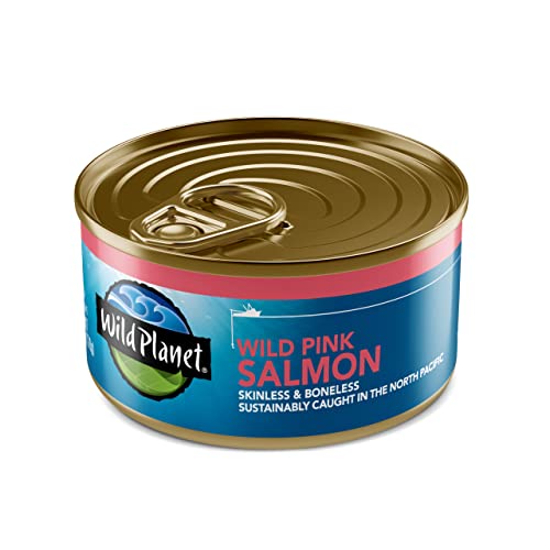 Wild Planet Wild Pink Salmon, Canned Salmon, Sustainably Wild-Caught, Non-GMO, Kosher 6 Ounce can