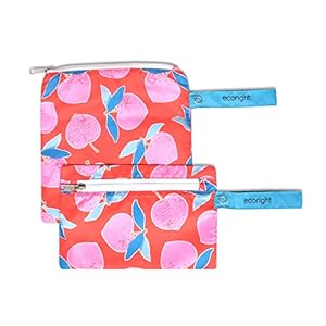 100% RECYCLED Reusable Sandwich Bags & Snack Bags by EcoRight | Food Safe BPA Free | Set of 2