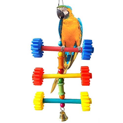 SOWUNO Bird Chewing Toy Interactive Parrot Bite Toy Bird Chew Toy