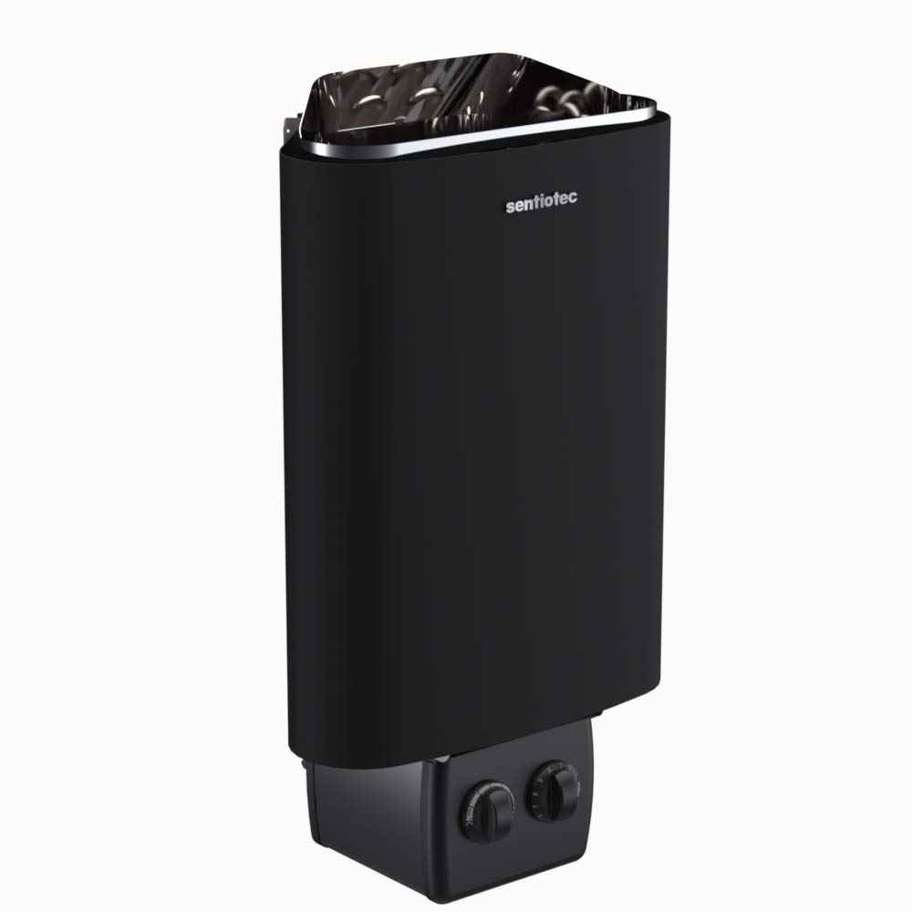100% Stufa Sauna Sentiotec 3,6 kw con Controllo Integrato, per 230 V e 400 V.