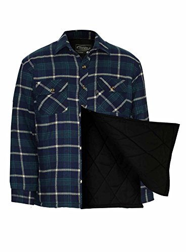 Champion Mens Totnes Padded Lumberjack Style Shirt Blue XL