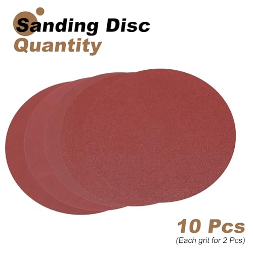 Disques abrasifs PSA 254 mm grain mixte en oxyde d aluminium uxcell - 3