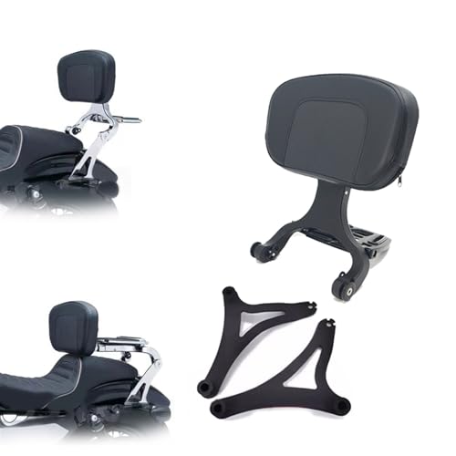 Dossier de passager conducteur polyvalent pour moto Chieftain 2019-2021 noir