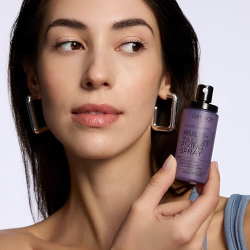 Catrice Prime And Fine Multitalent Fixing Spray, Transparent, langanhaltend, vegan, ohne Alkohol, ohne Parabene, ohne Mikroplastikpartikel, 1er Pack (50ml)