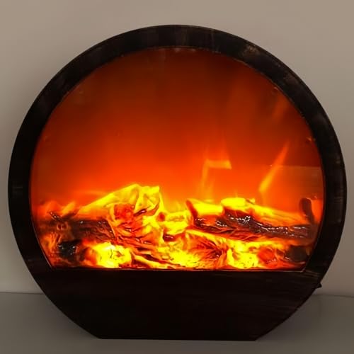Cheminée lanterne LED à pile pour créer un décor de salon chaleureux et cocooning