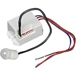 Sensor Volumetrico ElectroDH 60259 DH Detector Movimiento DE Infrarrojos EMP Mini, Blanco