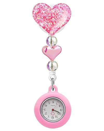 Bling Retractable Nurse Watch