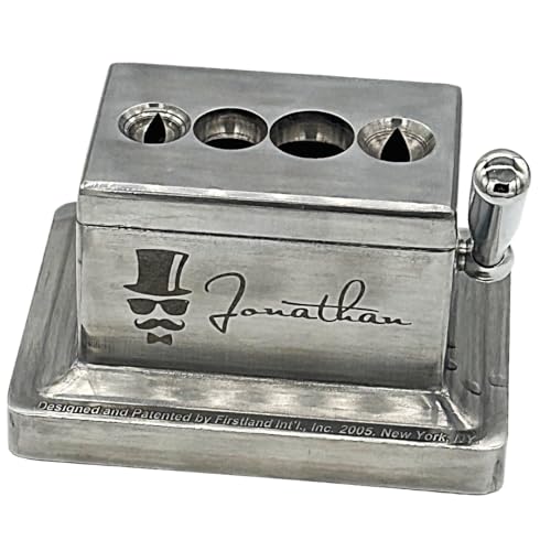 Personalized Stainless Steel Tabletop Quad Cigar Cutter Military Style Precision Cutting Tool Premium Smoking Accessory for Cigar Enthusiasts