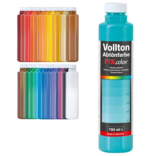 decotric Decolor Abtönfarbe Mint - 750ml I Dispersionsfarbe für dekorative Anstriche und wasserbasierten Materialien I Hohe Farbkraft & Ergiebigkeit