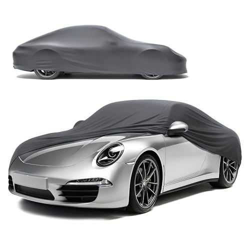 Housse de voiture intérieur WALSER Indoor Stretch Plus taille 2 anthracite pour protection auto