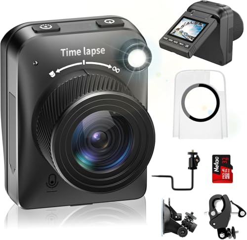 2026 Upgrade 4K Zeitraffer Kamera Baustellenkamera für 180 Tage Aufnahme Manueller Fokus Timelapse Camera mit LED-Licht mit TF Karte Time Lapse Kamera für Baustellen Gartenarbeit Pflanzen