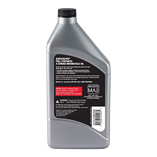 Quicksilver Aceite para Motor Sintético 10W-40 1 Quart miniatura 2