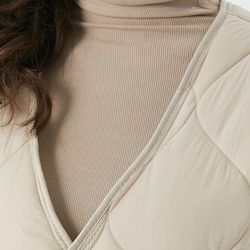 Povozer レディースロングダウンベスト