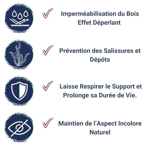 Hydrofuge Bois - Codeve Bois - 1L - Intérieur/extérieur - Pour Votre Terrasse, Bardage, Volet, Lambris Ou Meuble En Bois. – vue 3