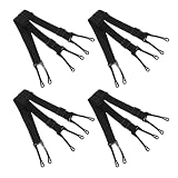 Cabilock Tirantes Ajustables para Hockey sobre Hielo para Adultos Cinturones Elásticos Antideslizantes para Pantalones de Protección 4 Piezas Talla XL Equipo Deportivo Seguro y Cómodo